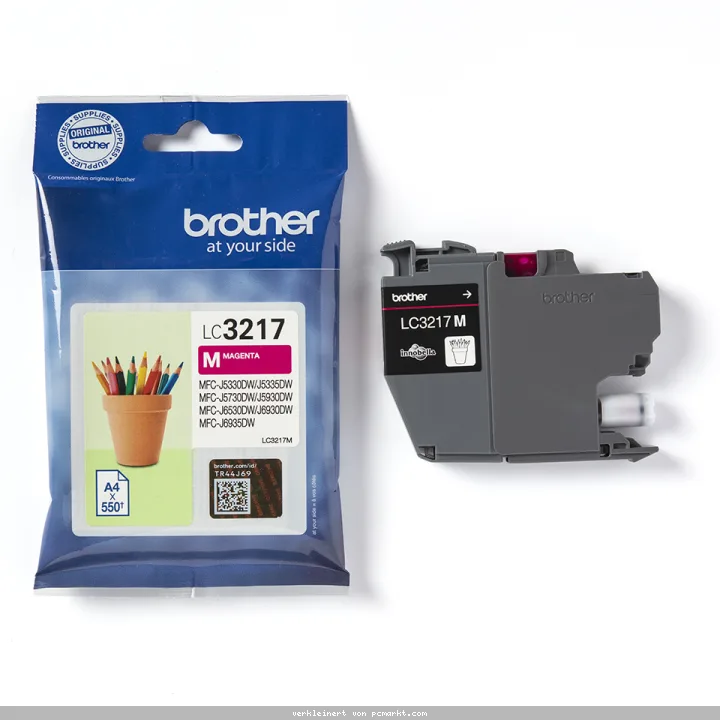 Brother LC-3217M Tintenpatrone Magenta für 550 Seiten Kompatibilität: MFC-J5330DW // MFC-J5335DW // MFC-J5730DW // MFC-J5930DW // MFC-J6530DW // MFC-J