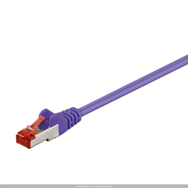 Goobay 3m CAT 6 Patchkabel, S/FTP (PiMF), Violett