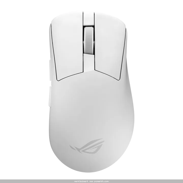 ASUS ROG Gladius IV Ace Gaming Maus kabellose Gaming Maus mit extra Gewichten, 65K Sensor, Speednov 8k Gen II, weiß