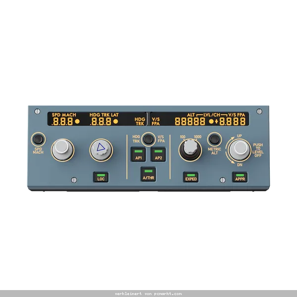 MOZA MA3F Electronic Flight Control Modul 1:1 Airbus-A320-FCU, originalgetreue Bedienelemente, authentische Segmentanzeigen, erweiterbar mit EFIS-Modu