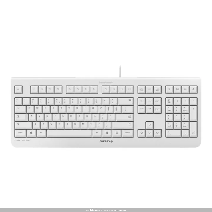 Cherry KC 1000 - Tastatur - Englisch - US - Weiß/Grau