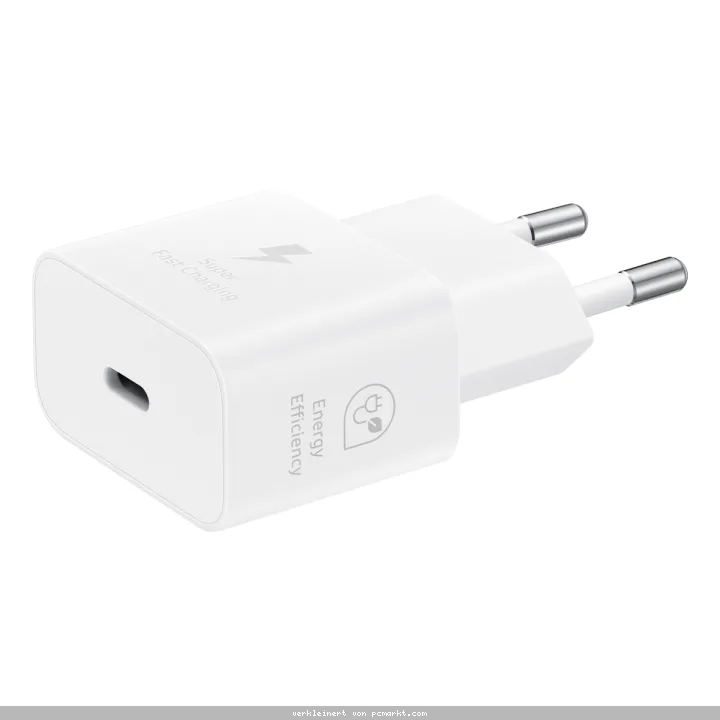 Samsung Schnellladegerät, USB-C, 25W ohne Datenkabel, weiß