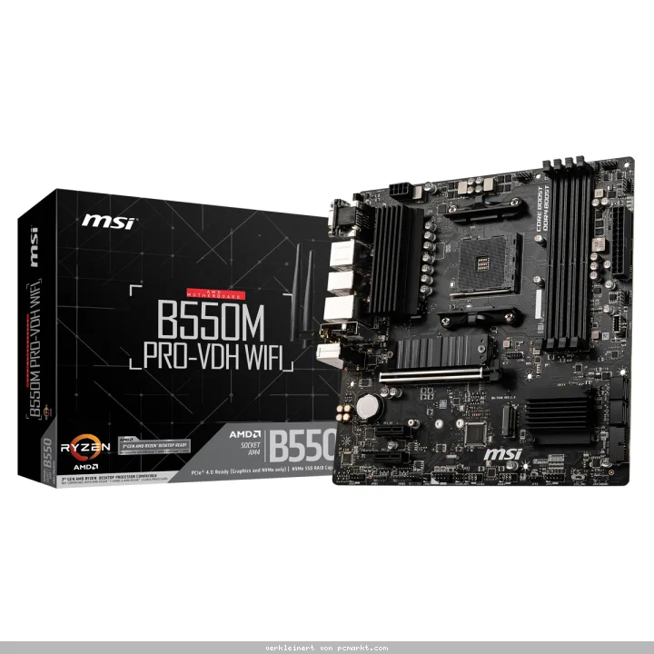 MSI B550M Pro-VDH WIFI Mainboard Sockel AM4