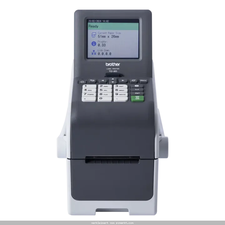 Brother TD-2350DSAH300 Thermodirekt-Etikettendrucker bis zu 300 dpi, USB, LAN, WLAN, Bluetooth, Seriell,152mm/Sek.