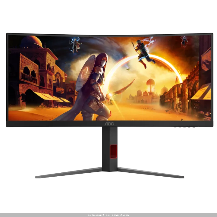 AOC CU34G4Z - 34 Zoll WQHD Curved Monitor, 240 Hz, FreeSync Prem, HDR400 (3440x1440, 1ms GtG, 2x HDMI 2.1, 1x DisplayPort 1.4, USB Hub)