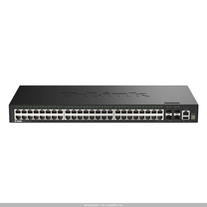 D-Link DGS-1530-52 Smart Managed Switch 48x Gigabit Ethernet, 4x 10G SFP+, 1x USB 2.0, 1x Konsolen-Port