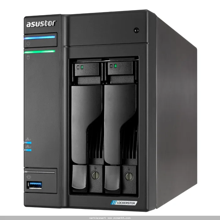 Asustor Lockerstor 2 Gen2 NAS 2-Bay Intel Celeron N5105, 4GB DDR4 RAM, 0/2 HDD/SSD