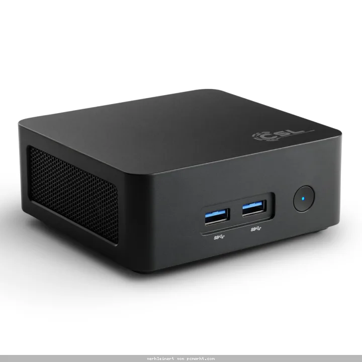 CSL Narrow Box Black Mini PC Intel® Processor N150, 8GB DDR4 RAM, 500GB M.2 NVMe SSD, Intel UHD Grafik, Windows 11 Pro