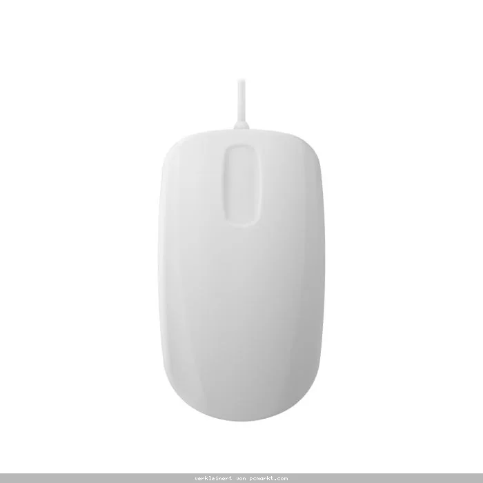Cherry Active Key AK-PMH3 Medical Mouse, Weiß Kabelgebundene Hygienemaus mit Scroll Sensor für glänzende Oberflächen