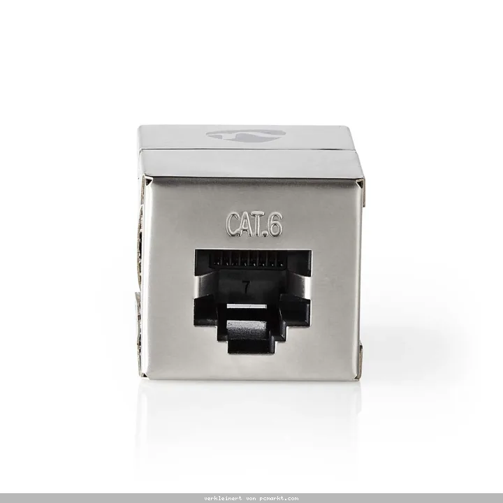 Nedis Cat 6 Netzwerkadapter | Geschirmt | RJ45 (8P8C) Buchse | RJ45 (8P8C) Buchse | Gerade | Metall | Verpackung mit Sichtfenste
