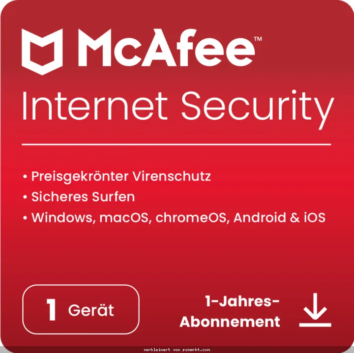 McAfee Internet Security [1 Gerät - 1 Jahr]