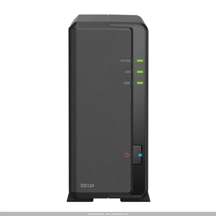 Synology DiskStation DS124 NAS 1-Bay 2,5"/3,5" SATA HDD/SSD, 1x Gigabit LAN, 2x USB 3.0, 1GB RAM