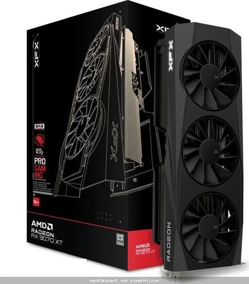 XFX Radeon RX 9070XT QUICKSILVER Gaming 16GB - 16GB GDDR6, 1x HDMI, 3x DP