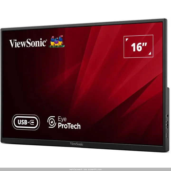 ViewSonic VA1650 Mobile Monitor - Mobile Monitor Nachfolger VA1655 VS18172, IPS Panel, USB-C