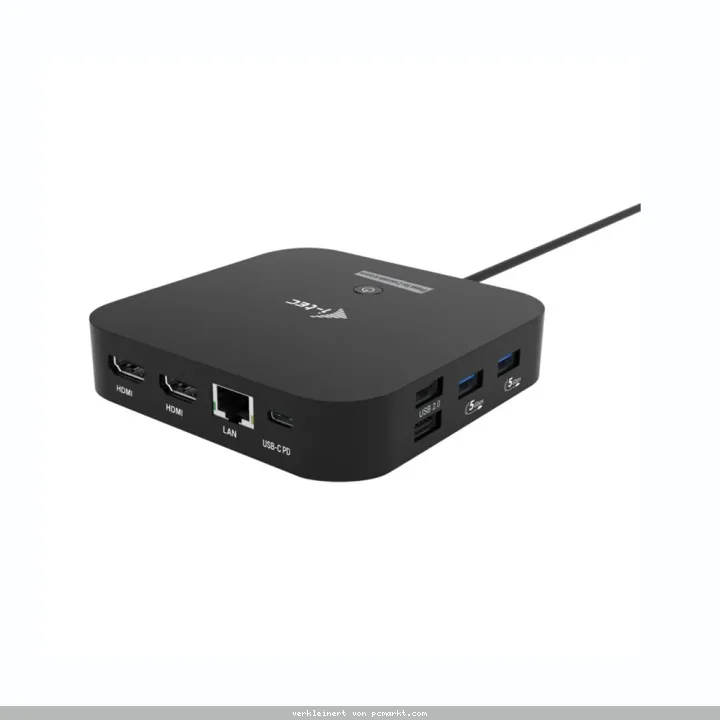 i-tec USB-C Dual HDMI Docking Station, Power Delivery 100W