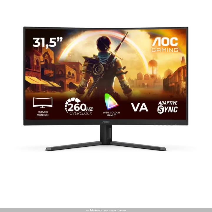 AOC C32G42ZE 32 Zoll - Curved Gaming Monitor VA Panel, FHD, 240 Hz, 0,5 ms, HDR10, HDMI, DP