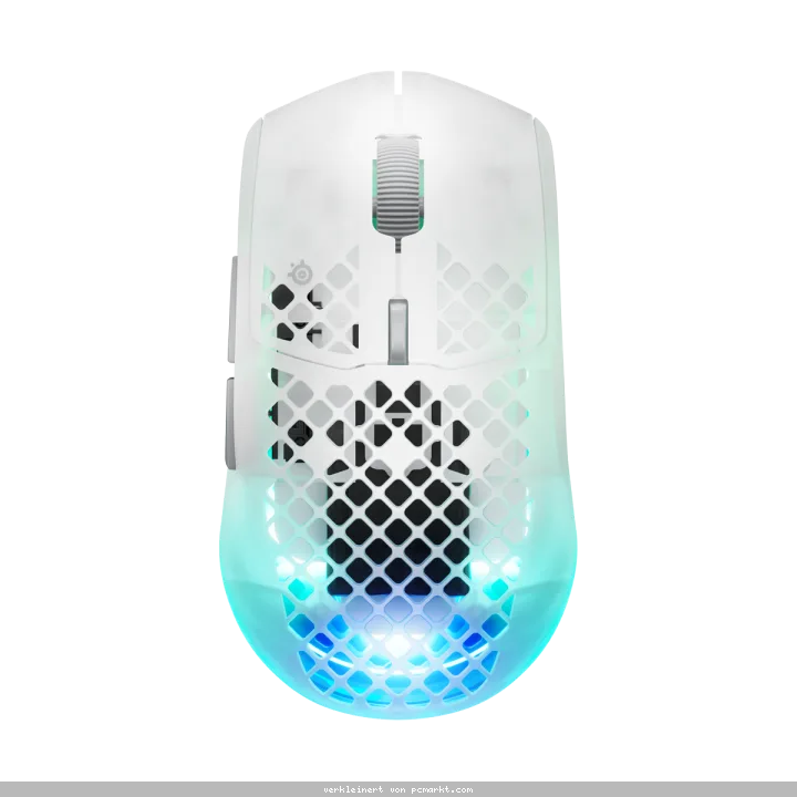 Steelseries Aerox 3 Gen 2 Ghost Gaming Maus kabellose, ultraleichte Gaming Maus mit 200 Stunden Akkulaufzeit und 26.000 dpi