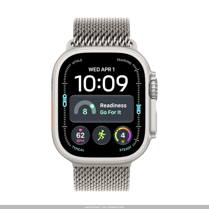 Apple Watch Ultra 4 Cellular 49mm Natur Titan Case Natur Titan Case Natur Titan Milanaise Band- L