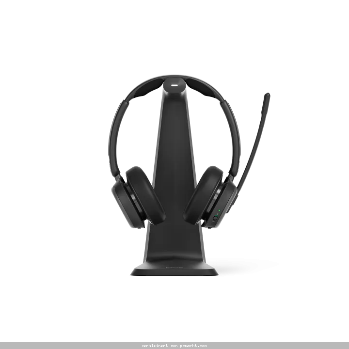 Epos Impact 1000 MS UC Bluetooth Stereo-Headset MS Teams zertifiziert, ANC Geräuschunterdrückung, Incl. Ladestation, Bluetooth- und USB-C/A-Adapter
