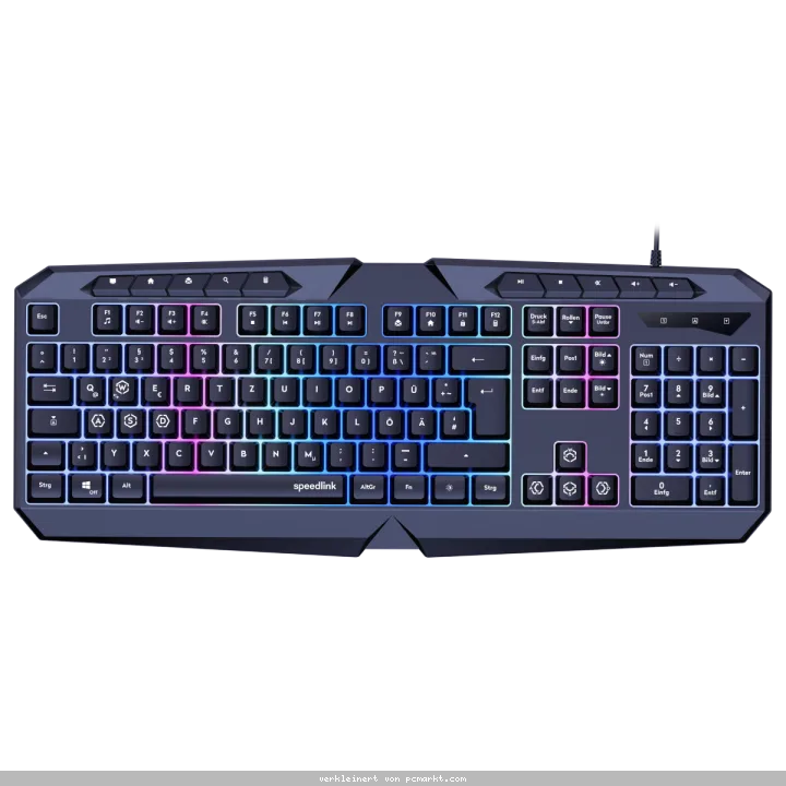 Speedlink LUDICIUM RGB Rainbow Gaming Tastatur, schwarz