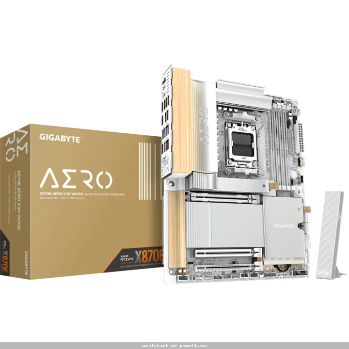 GIGABYTE X870E Aero X3D Wood Mainboard Sockel AM5