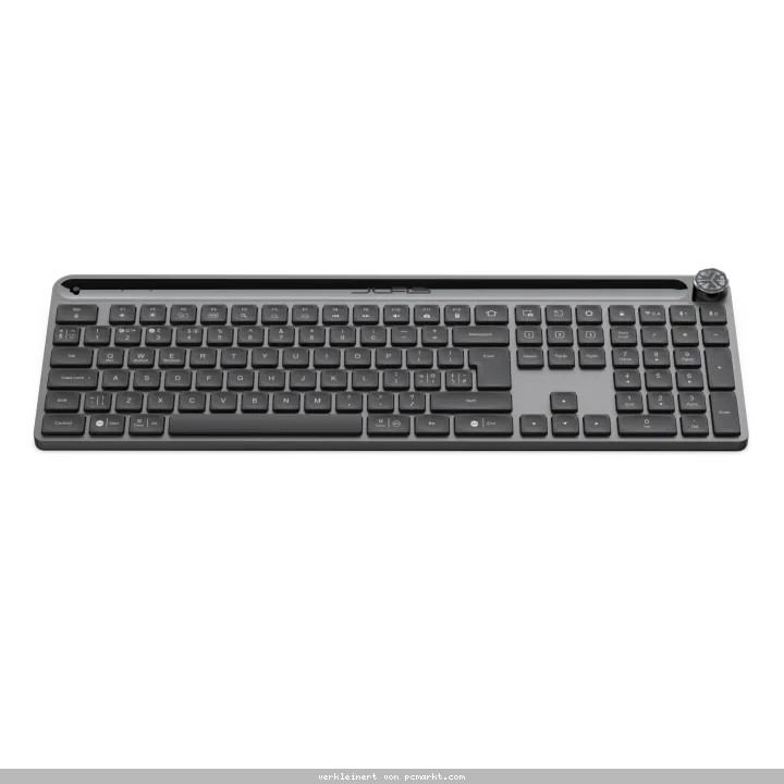 Jlab Epic Keyboard - DE-Layout - Black Verbindung über Bluetooth oder USB Dongle, Beleuchtete Tasten, Schnelltasten und Medienknopf
