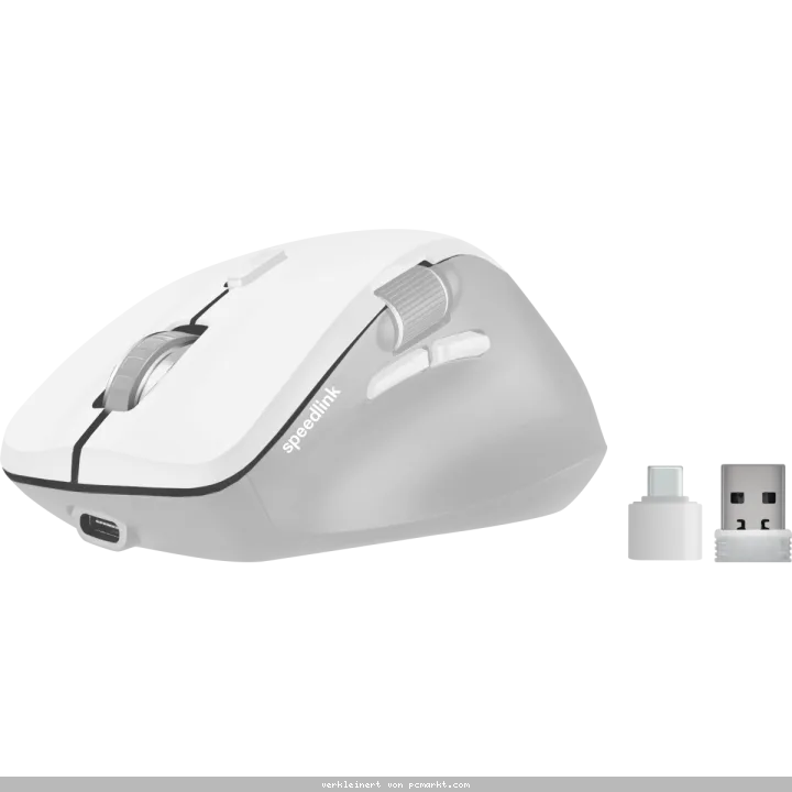 Speedlink LIBERA Wiederaufladbare Maus, kabellos Bluetooth, leise, weiß