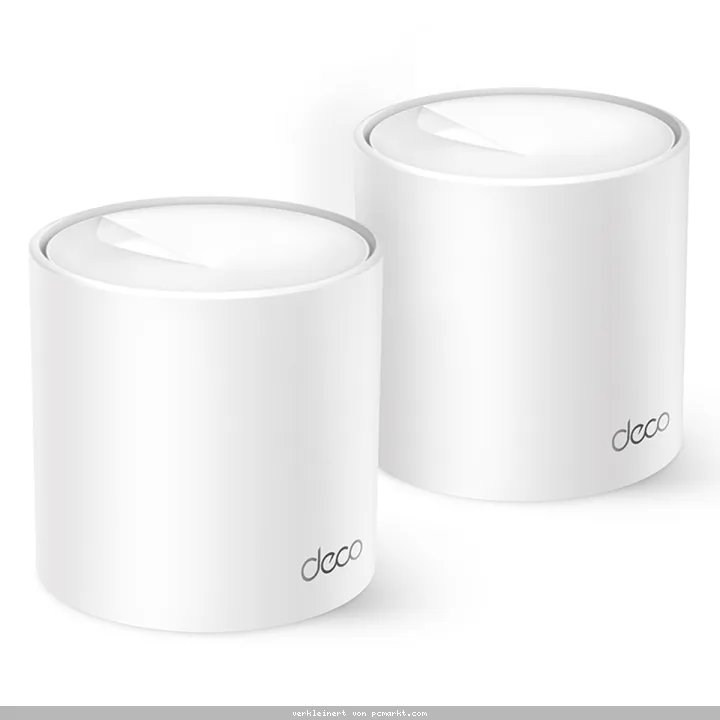 TP-Link Deco X10 WiFi 6 Mesh System, 2er Set AX1500 Dual-Band, 2x Gigabit Ethernet Ports (pro Einheit)