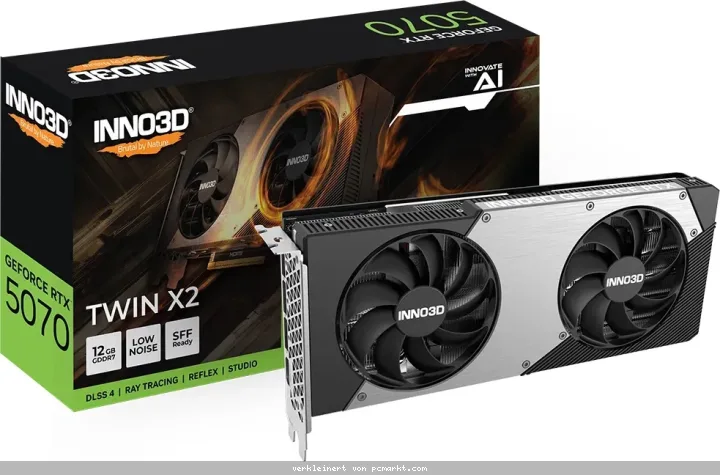 INNO3D GeForce RTX 5070 TWIN X2 - 12GB GDDR7, HDMI, 3x DP