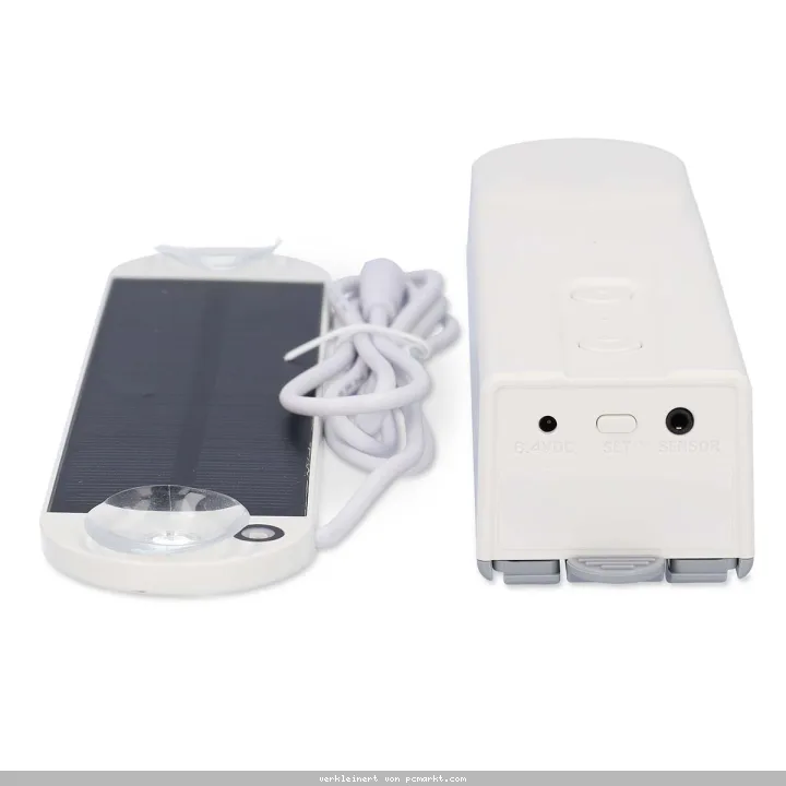 Nedis Rollo Roboter Kabelanlage | Flächenvorhänge / Raffrollos / Rollos | Solar Powered / Stromversorgung über USB | 2000 mA | Bluetooth® | Weiss