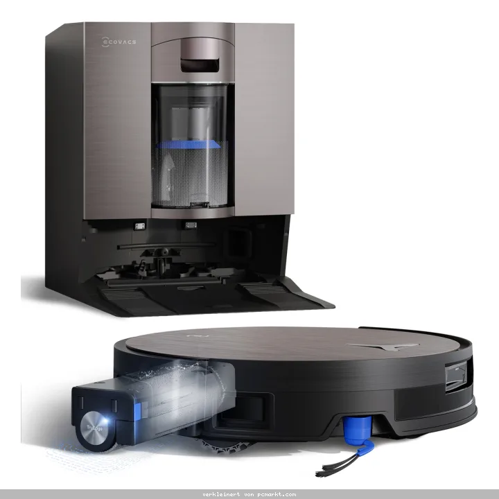 ECOVACS DEEBOT X11 OmniCyclone Schwarz Saug-Wisch-Roboter mit Reinigungsstation
