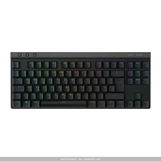Logitech Gaming G515 LIGHTSPEED TKL Tactile Gaming Tastatur flache, kabellose Gaming Tastatur mit PBT-Tastenkappen, schwarz