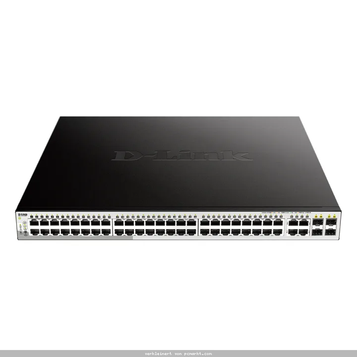 D-Link DGS-1210-52MP Smart+ Managed Switch [48x Gigabit Ethernet PoE+, 4x GbE/SFP Combo]