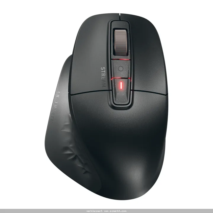 Cherry Stream Mouse Ultimate, Kabellose Mouse 2x Bluetooth®-5.2-Kanäle, 2,4-GHz-Funk und USB, AES-128-Verschlüsselung, Ergonomisches Design für Rechts