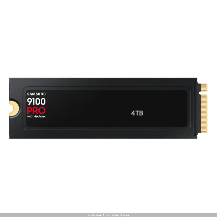 Samsung 9100 PRO Heatsink SSD 4TB M.2 PCIe Gen5 NVMe Internes Solid-State-Module mit Kühlkörper