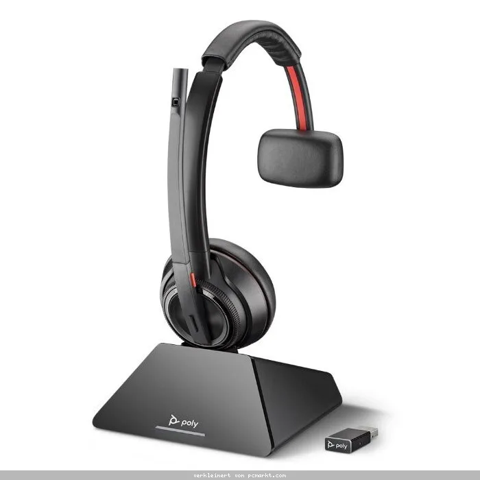 Poly Plantronics Savi 8210 UC Headset, mono, kabellos, DECT Unified Communication optimiert