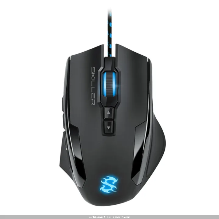 Sharkoon kabelgebundene Gaming Maus SKILLER SGM1, USB, 12 programmierbare Tasten, 10.800 dpi, RGB