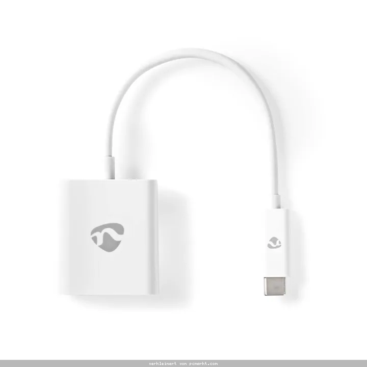 Nedis USB-Adapter USB 3.2 Gen1 - USB-C™ Stecker, HDMI™ Ausgang, 0.20 m, rund, vernickelt, PVC, weiß