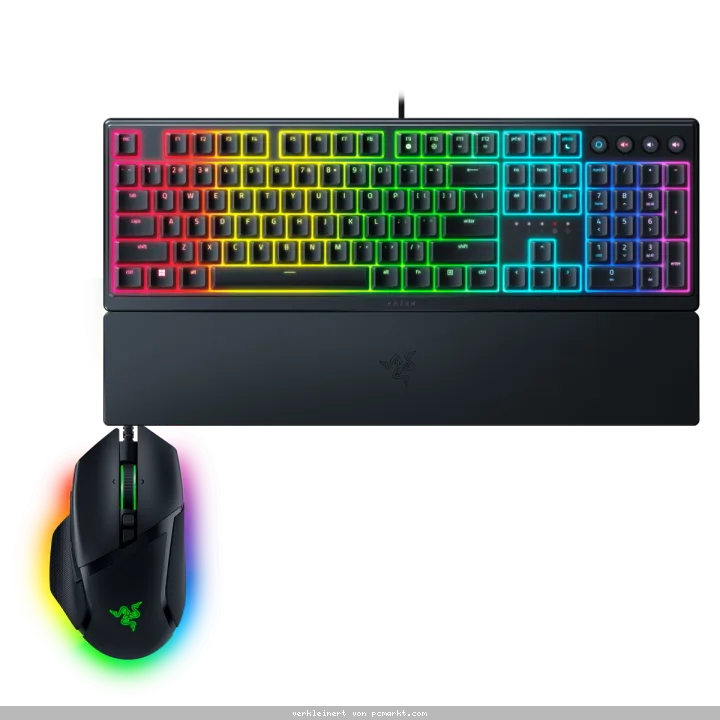 Razer Chroma-Starter-Set Bundle bestehend aus Ornata V3 Gaming Tastatur + Basilisk V3 Gaming Maus