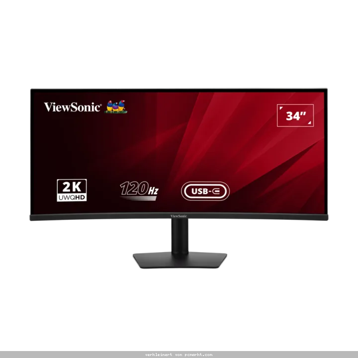 ViewSonic VA3420C-2 Curved Office Monitor 87 cm (34 Zoll) Ultra Wide QHD, 21:9, 3,5ms, VA, 120Hz, HDR10, USB-C, KVM