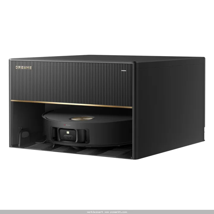 Dreame X50 Master Saugroboter Schwarz 20.000 Pa Saugkraft, Ultrakompakte Basisstation, Inkl. Festwasseranschluss-Set