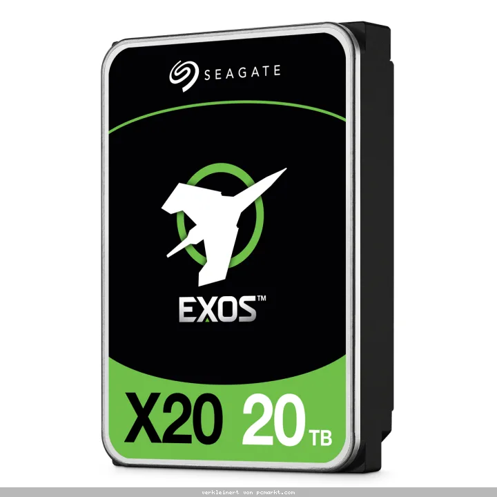 Seagate Exos X20 20TB 3.5 Zoll SATA Interne Enterprise Festplatte mit FastFormat (512e/4Kn)