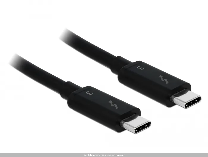 DeLock Thunderbolt 3 Kabel 40Gb/s St./St. 0,5m schwarz