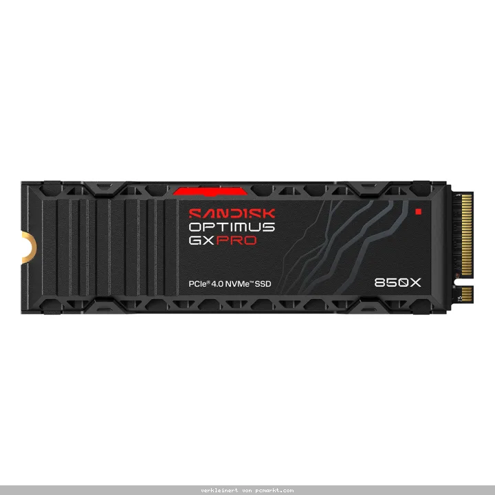 SanDisk Optimus GX PRO 850X Heatsink SSD 4TB M.2 2280 PCIe Gen4 Internes Solid-State-Module mit Kühlkörper