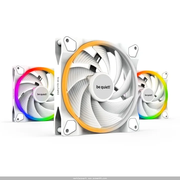 be quiet! LIGHT WINGS WHITE 140mm PWM high-speed | 3er-Pack Gehäuselüfter