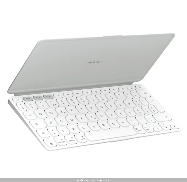 Logitech KEYS-TO-GO 2 Tastatur, Kabellos Integrierte Abdeckung, Bluetooth LE, DE-Layout