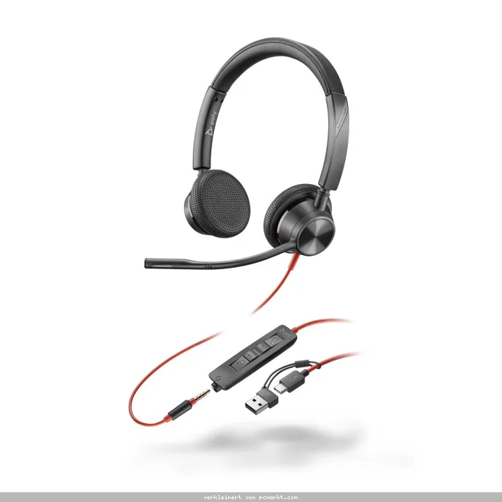 Poly Blackwire 3325 USB-C HS +3.5mmP +USB-C/A