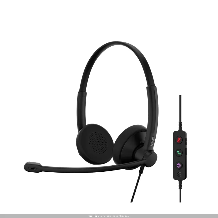 Epos IMPACT 100, Stereo-Headset, Kabelgebunden, USB-C+A Super-Wideband-Technologie, Teams zertifiziert