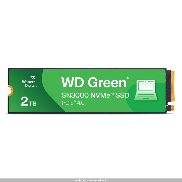 WD Green SN3000 SSD 2TB M.2 2280 PCIe Gen4 NVMe Internes Solid-State-Module