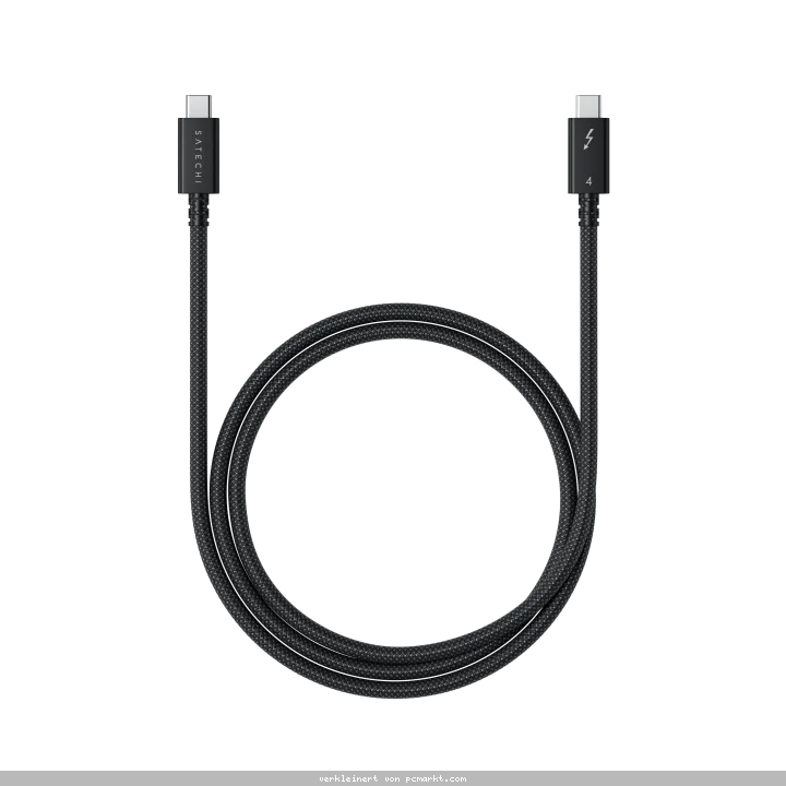 Satechi Thunderbolt 4 Pro Cable, Länge: 1 Meter Datenübertragung von bis zu 40 Gbit/s, Ladeleistung von bis zu 240W, Unterstützt Bildauflösungen von 8